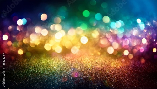 abstract rainbow glitter sparkling bokeh light historical past extensive angle