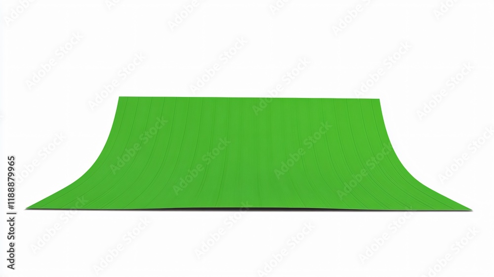 Abstract Green Curved Surface Design Element Abstract Green Curved Surface Design Element