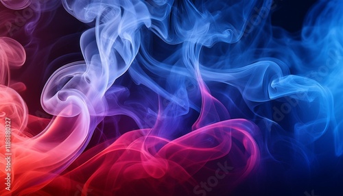 a colourful smokey background with blue and red swirls the colors are colourful and the smokey historical past gives the picture a dreamy ethereal feel