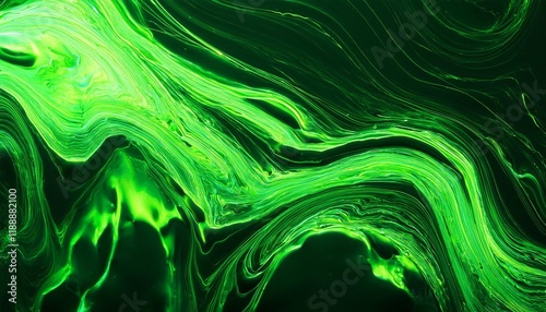 colourful near up electric green fluid with glowing edges crafting a dynamic and futvibrant close up electric powered green fluid glowing edges crafting dynamic futuristiuristic abstract composition