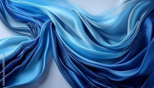 summary background of a semi silk material of blue shade generative ai