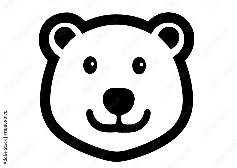 Fototapeta premium panda bear icon