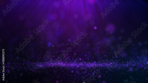 Violet blue  particle background, Light shine.