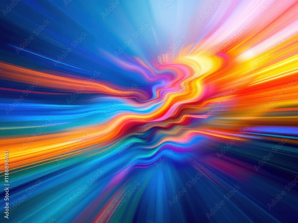 Obraz premium Vibrant Abstract Light Trails