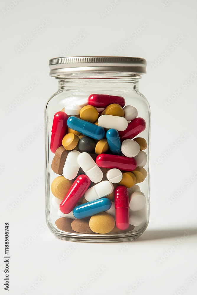 Jar pills. Isolated background. Mock up. Biohacking Jar pills. Isolated background. Mock up. Biohacking