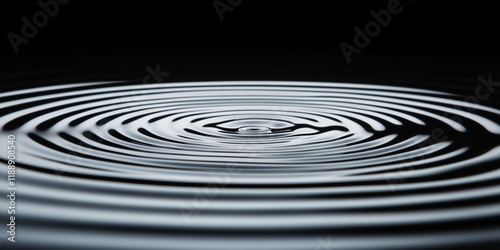 Resonate ,spread, vibration, water ripple abstract. Water rings with scientific feel. photo