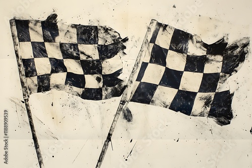 Two Finish Flags