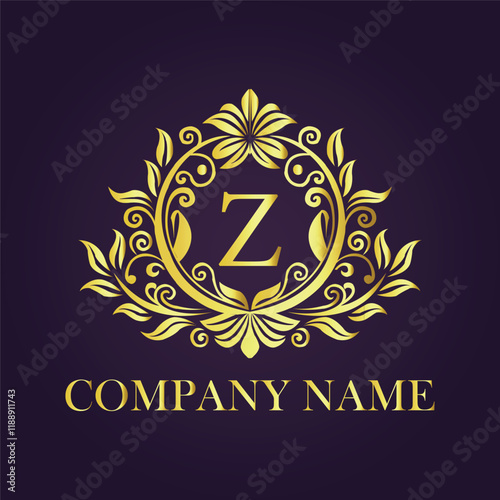 Vintage and luxury logo template Premium Vector, Royalty
