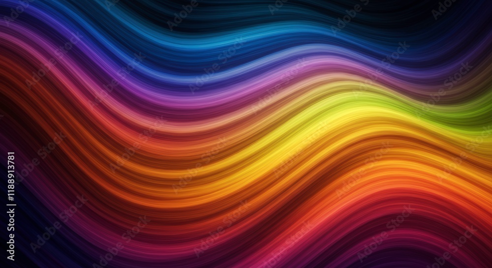 Rainbow Waves Abstract: A mesmerizing abstract art background with vibrant rainbow colors. The waves ripple and flow, creating a captivating optical illusion. Rainbow Waves Abstract: A mesmerizing abstract art background with vibrant rainbow colors. The waves ripple and flow, creating a captivating optical illusion.