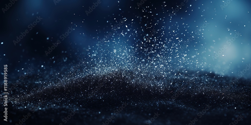 black space and small rocks floating in the air.