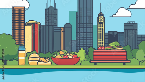 The Beauty of Chicago’s Skyscrapers and food