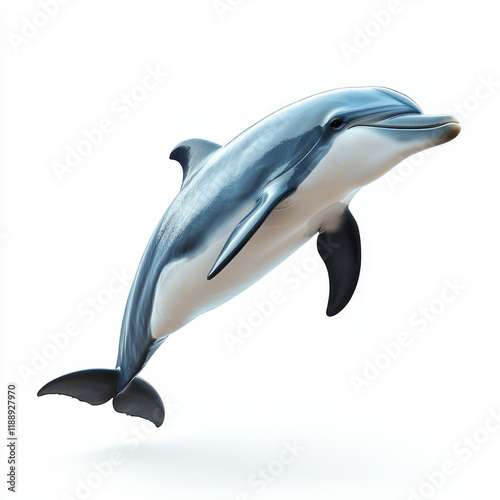 Wallpaper Mural Dolphin leaping, elegant aquatic mammal. Torontodigital.ca