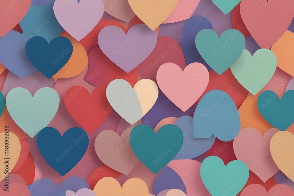 Abstract pastel background with hearts - concept Mother's Day, Valentine's Day, Birthday - spring colors Generative AI Abstract pastel background with hearts - concept Mother's Day, Valentine's Day, Birthday - spring colors Generative AI