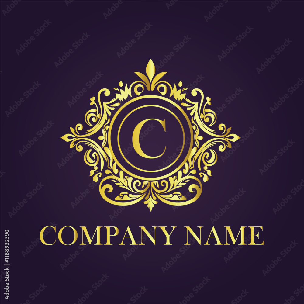 Naklejka premium Vintage and luxury logo template Premium Vector, Royalty 