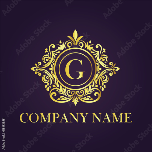 Vintage and luxury logo template Premium Vector, Royalty
