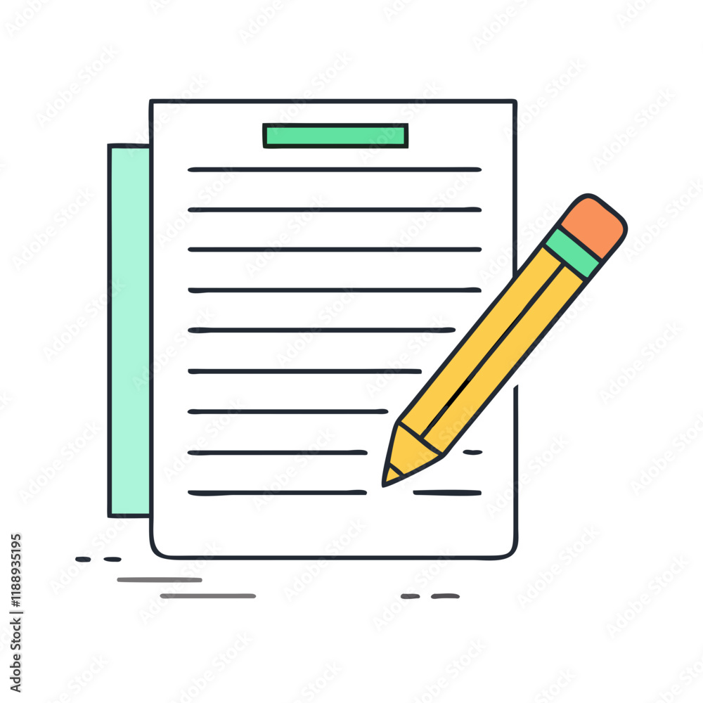 pencil and pape vector icon, pencil and pape vector illustration - simple illustration of pencil and pape, perfect for logos,and pencil and pape -themed designs. pencil and pape vector icon, pencil and pape vector illustration - simple illustration of pencil and pape, perfect for logos,and pencil and pape -themed designs.