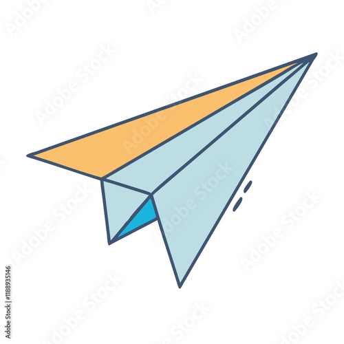 Free Download paper airplane vector icon, paper airplane vector illustration - simple illustration of paper airplane, perfect for logos,and paper airplane -themed designs. - GFXLoad