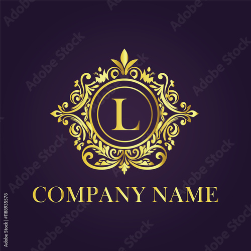 Vintage and luxury logo template Premium Vector, Royalty
