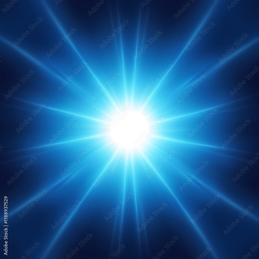 Vibrant electric blue glowing ray background Vibrant electric blue glowing ray background