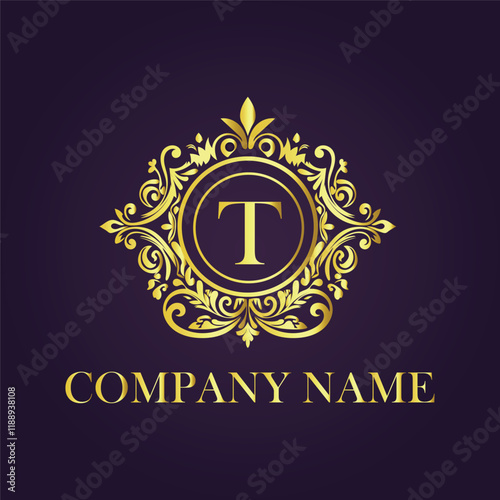 Vintage and luxury logo template Premium Vector, Royalty
