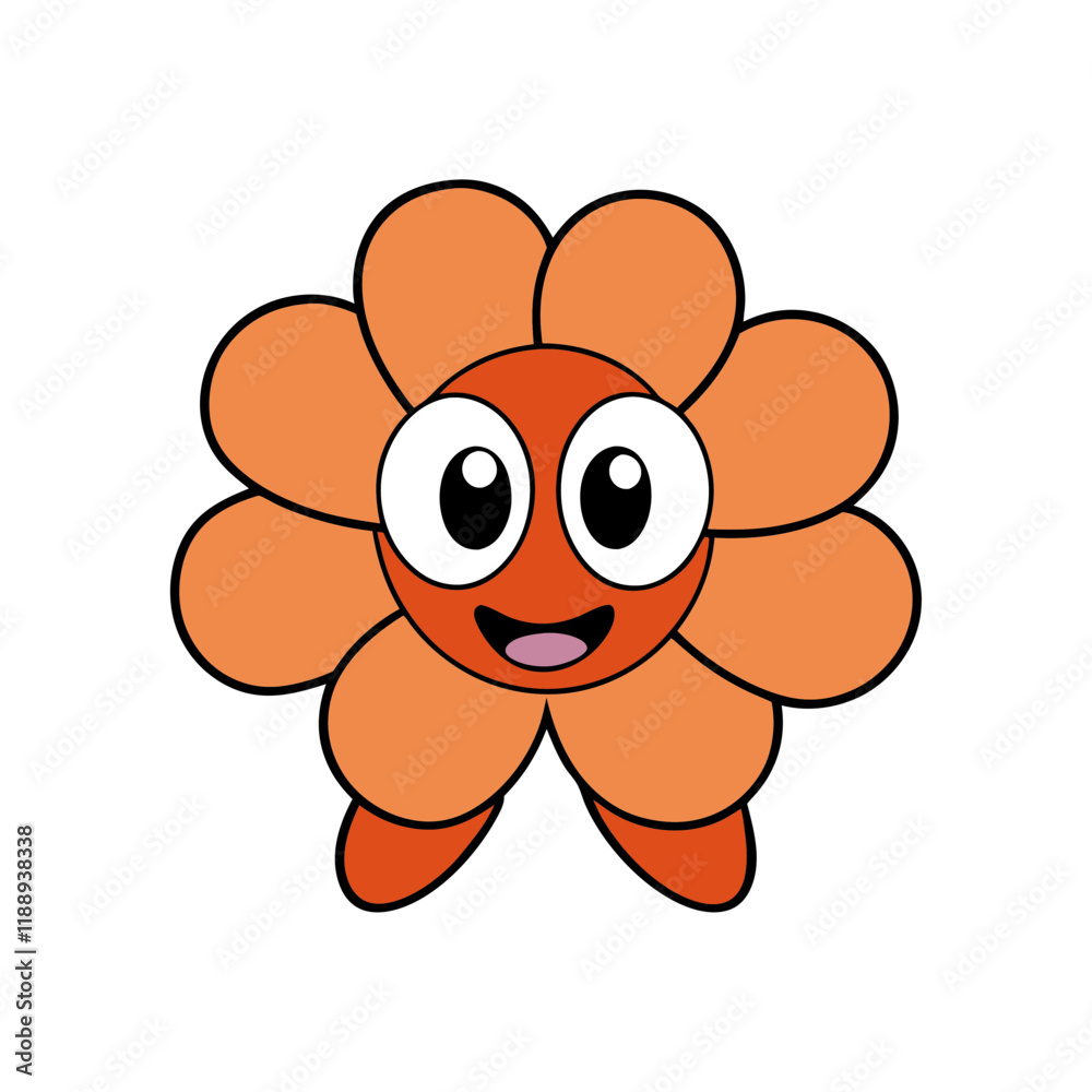Obraz premium Anemone Cartoon vector