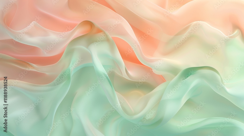 Obraz premium Abstract Pastel Drape Wallpaper