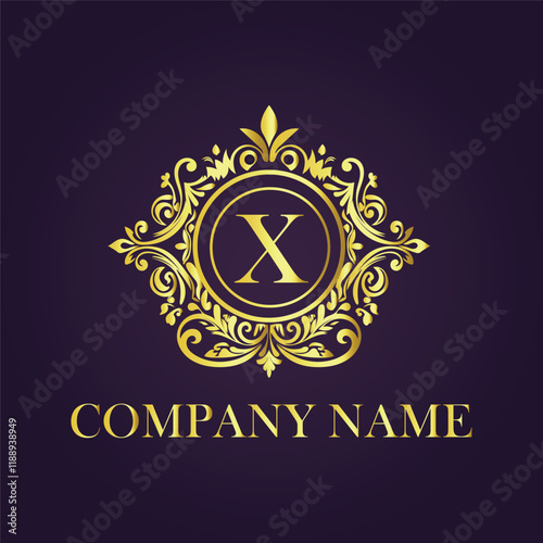 Vintage and luxury logo template Premium Vector, Royalty
