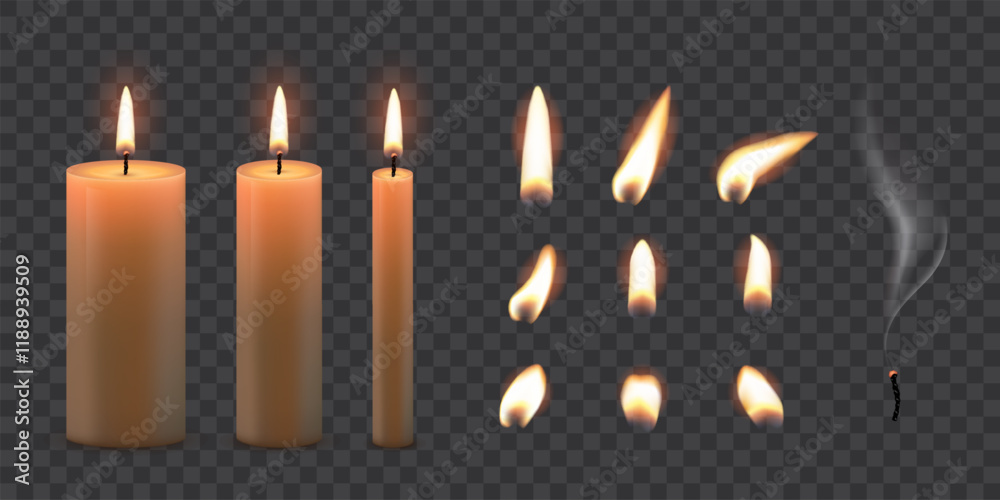 Obraz na plátně Candle flames