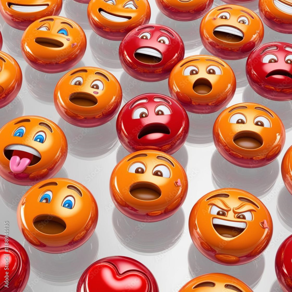 Beautiful and Attractive colorful set of Emojis with transparent back for multiple use Beautiful and Attractive colorful set of Emojis with transparent back for multiple use