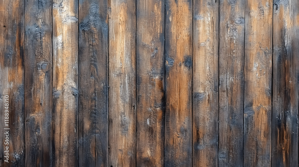A close-up of an old, rustic wooden texture. A close-up of an old, rustic wooden texture.