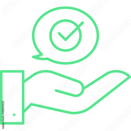 Advice icon single vector illustration