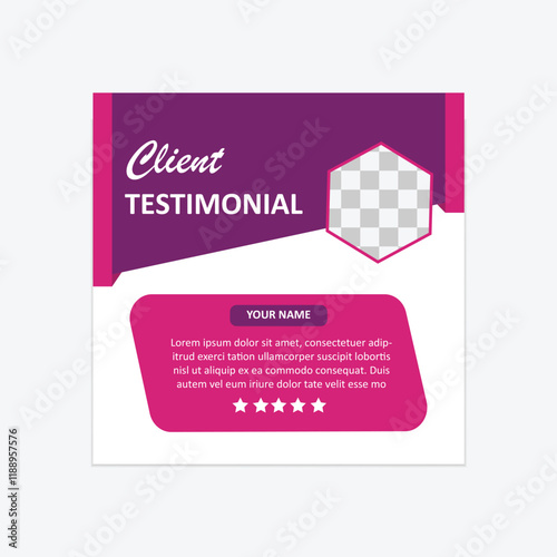 Client  testimonial templet design for your business