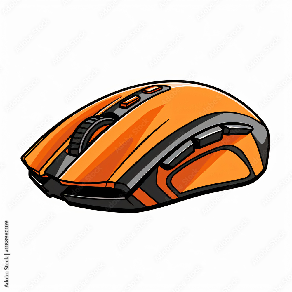 Playful Gaming Mouse in Vibrant Colors fun flat hobby vector simple leisure Playful Gaming Mouse in Vibrant Colors fun flat hobby vector simple leisure