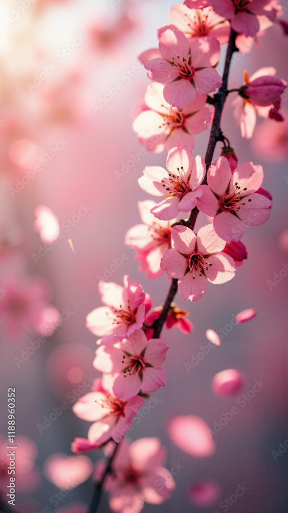 Enchanting Cherry Blossom Swirl: Vibrant Spring Stock Photo for Floral Ads, Wedding Invitations, and Seasonal Campaigns Enchanting Cherry Blossom Swirl: Vibrant Spring Stock Photo for Floral Ads, Wedding Invitations, and Seasonal Campaigns