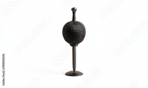 Wallpaper Mural Black textured sphere on a stand. Torontodigital.ca