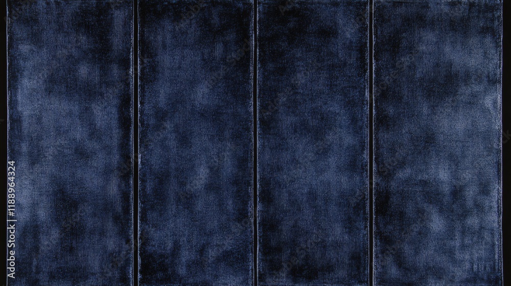 Naklejka premium Dark Blue Velvet Fabric Texture Seamless Pattern Background