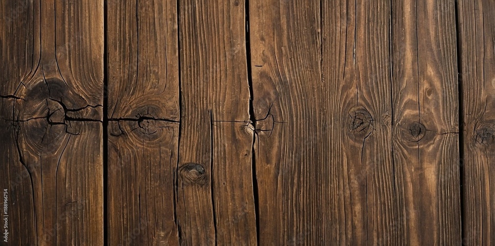 Fototapeta premium Dark Wood Texture Background Surface Top View. Old and Weathered. Detailed Grain Texture. Natural Organic Texture. Deep Dark Tones. Ideal for Rustic or Vintage Backgrounds. Textured Designs Template