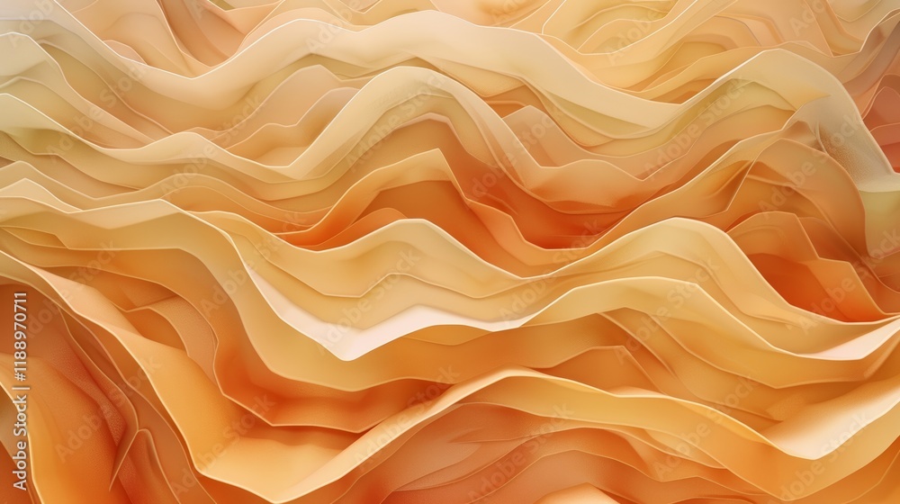 Obraz premium Abstract Orange Wave Pattern Wallpaper