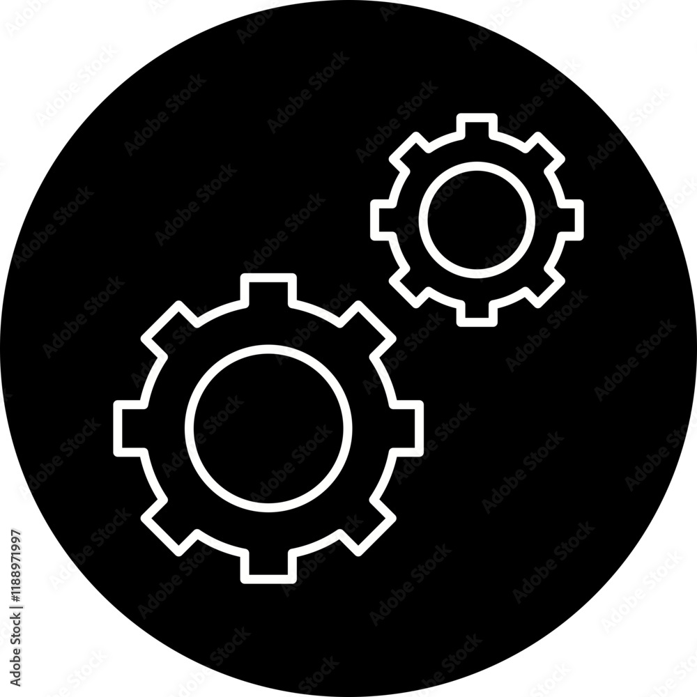 Setting icon single vector illustration Setting icon single vector illustration