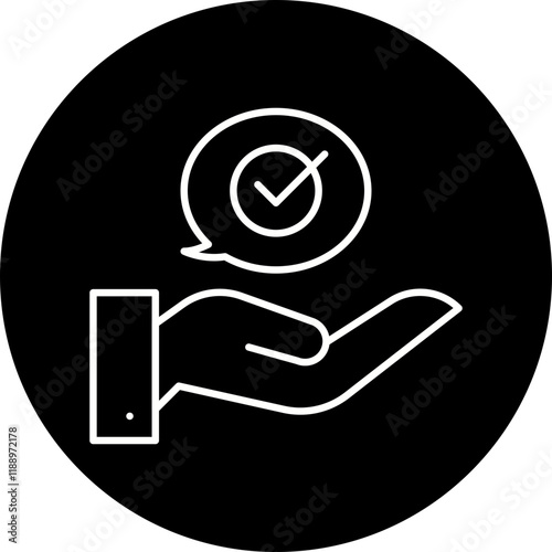 Advice icon single vector illustration