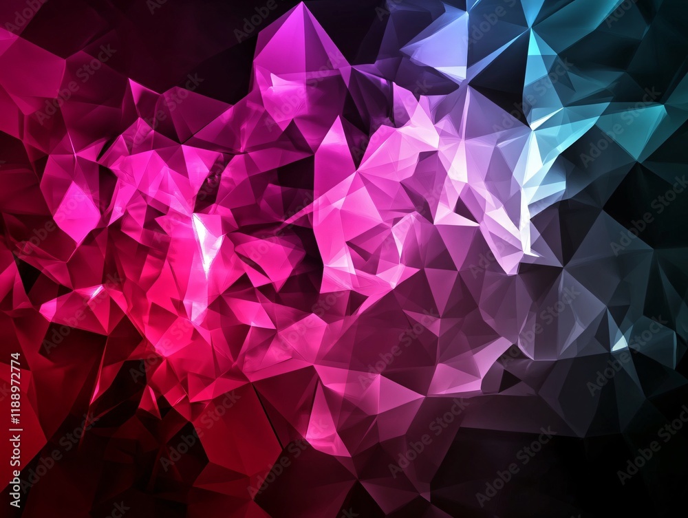 Abstract Pink and Blue Low Poly Geometric Background Abstract Pink and Blue Low Poly Geometric Background