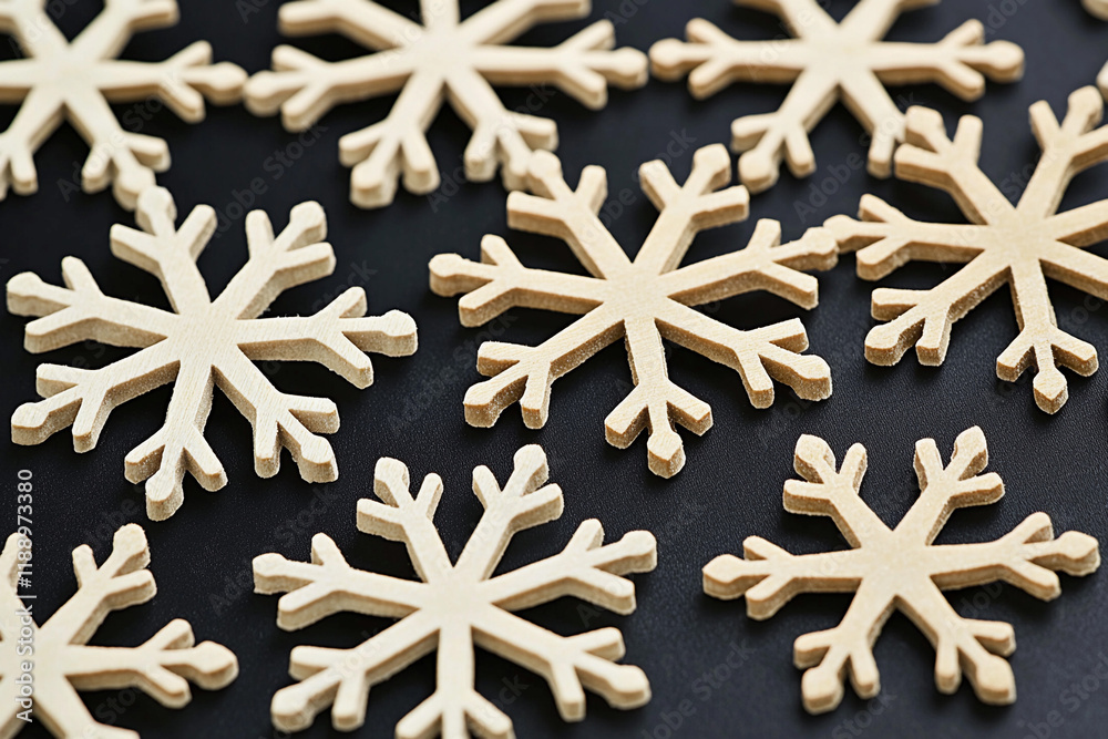 Snowflakes on black highlight beauty Snowflakes on black highlight beauty