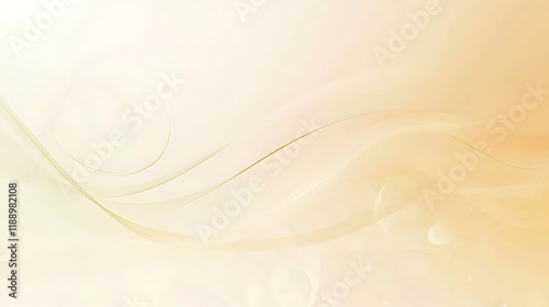 Abstract Beige Wave Lines Background Design