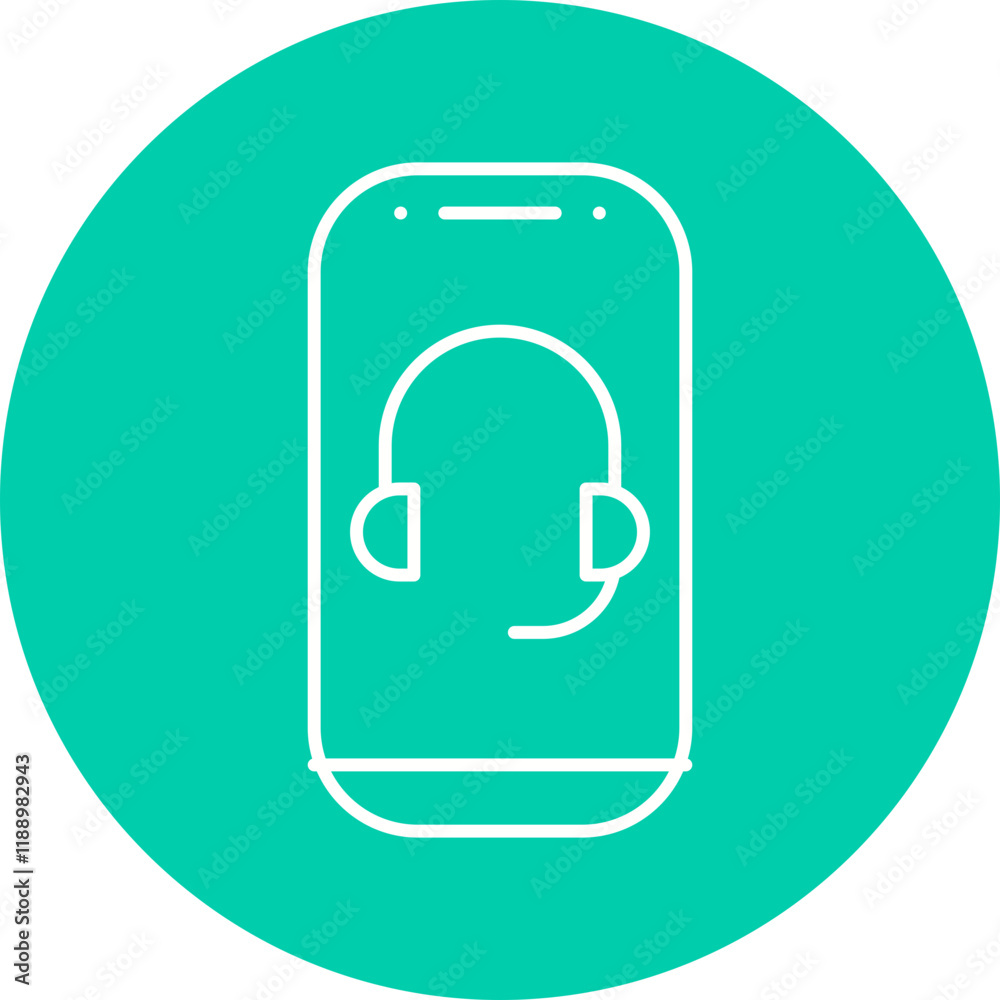 Mobilephone Support icon single vector illustration Mobilephone Support icon single vector illustration