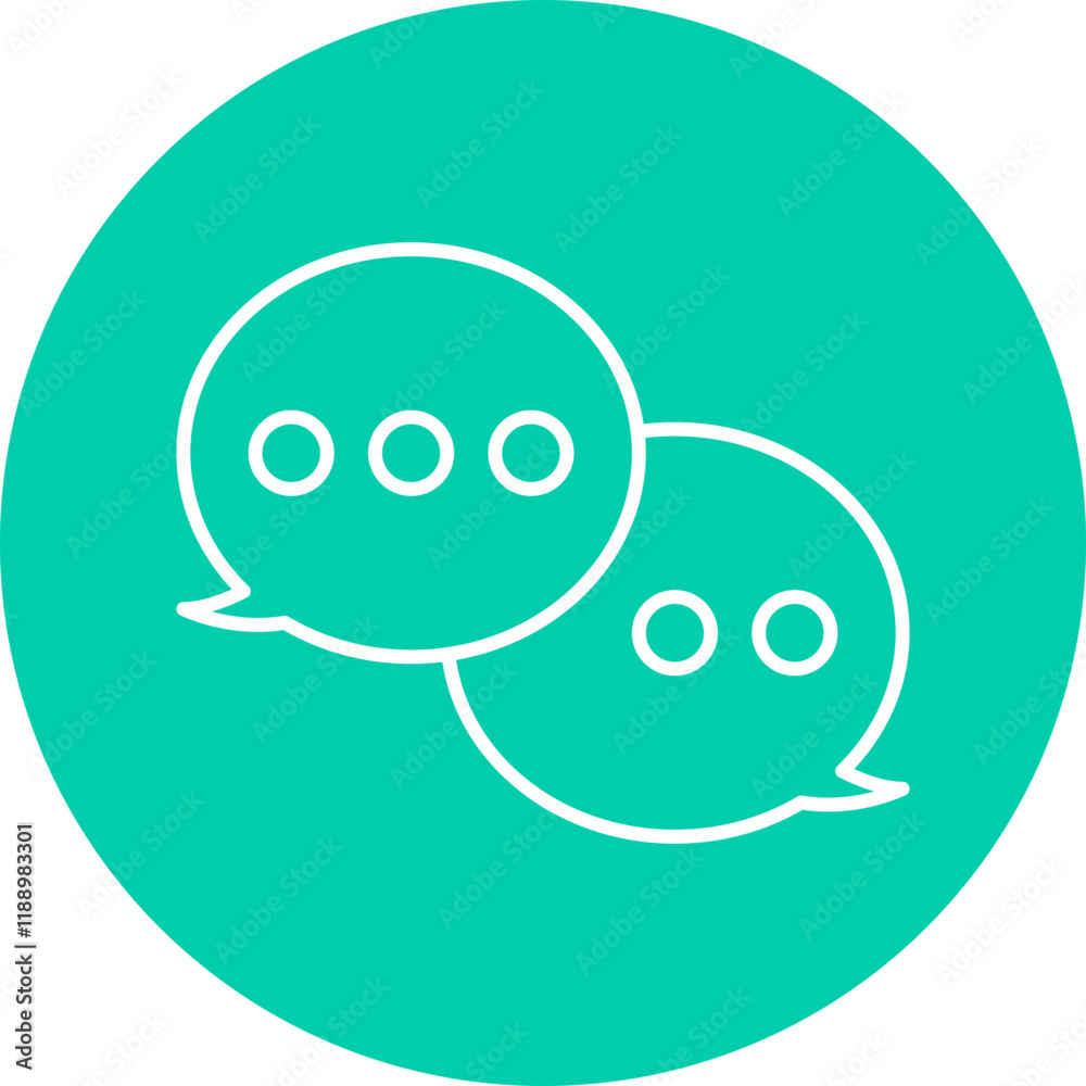 Chat icon single vector illustration Chat icon single vector illustration