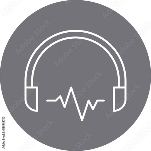 Listen icon single vector illustration