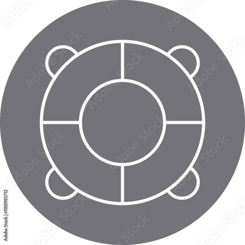 Lifebuoy icon single vector illustration