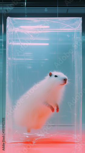 Dreamcore image of a Capybara with dreamy colors 