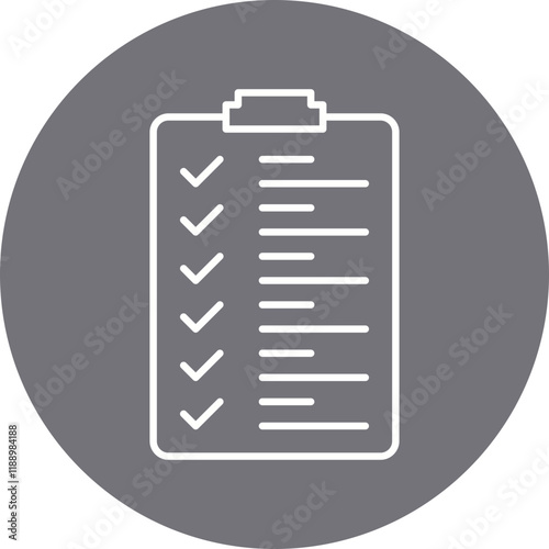 Checklist icon single vector illustration