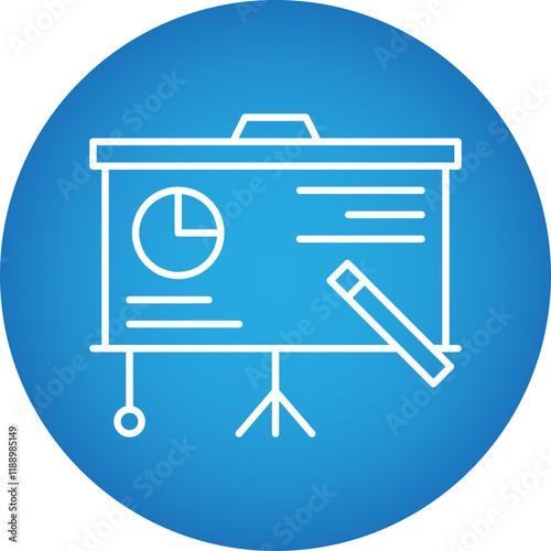 Explain icon single vector illustration